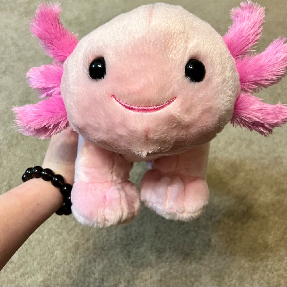 Build a Bear Pink Axolotl Stuffed Animal